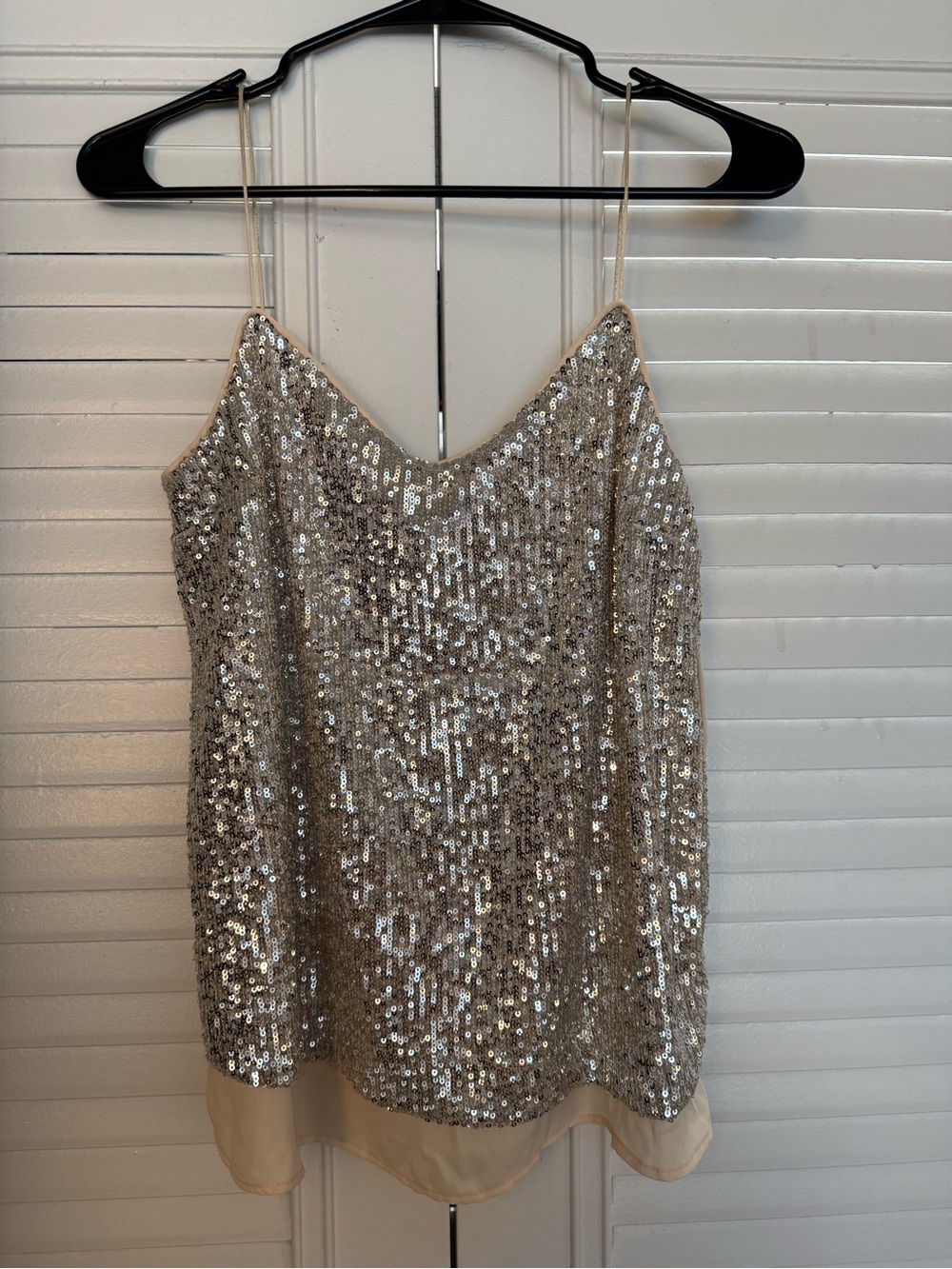 Silver/Gold Sequin Spaghetti Strap Tank